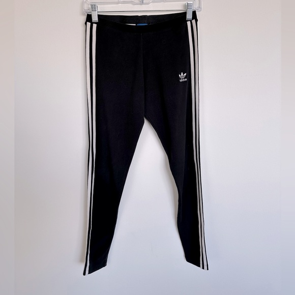 ADIDAS Classic 3 Stripe Women’s Leggings in Black | Size Small - Picture 3 of 7